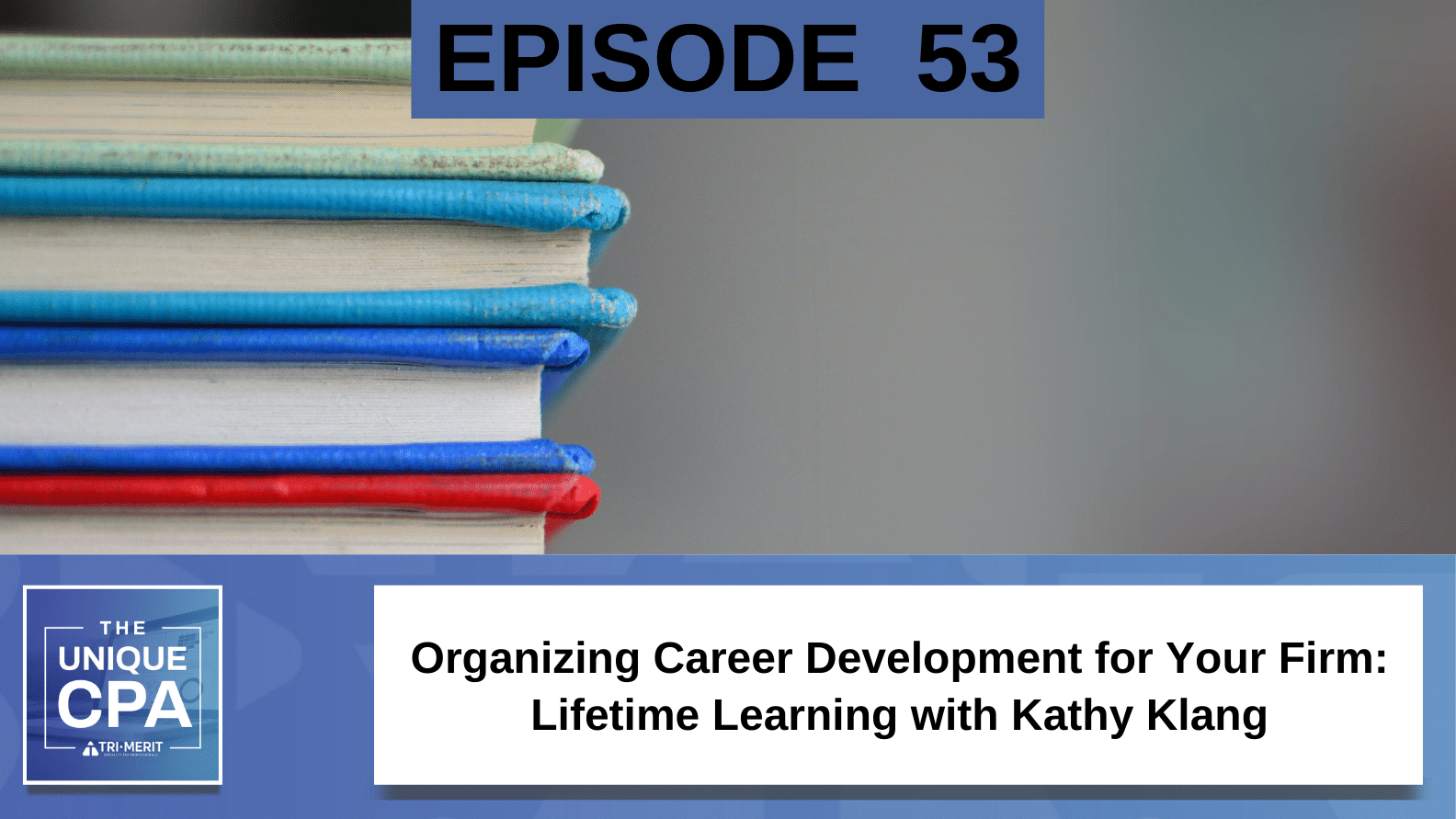 Unique Cpa Featured Image Ep 53 Kathy Klang - Organizing Career Development For Your Firm - Tri-Merit