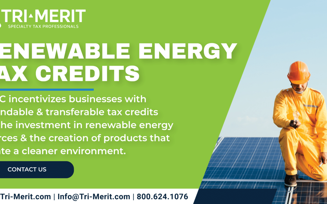 Renewable Energy & Advanced Energy Project Investment Tax Credits: What You Need to Know