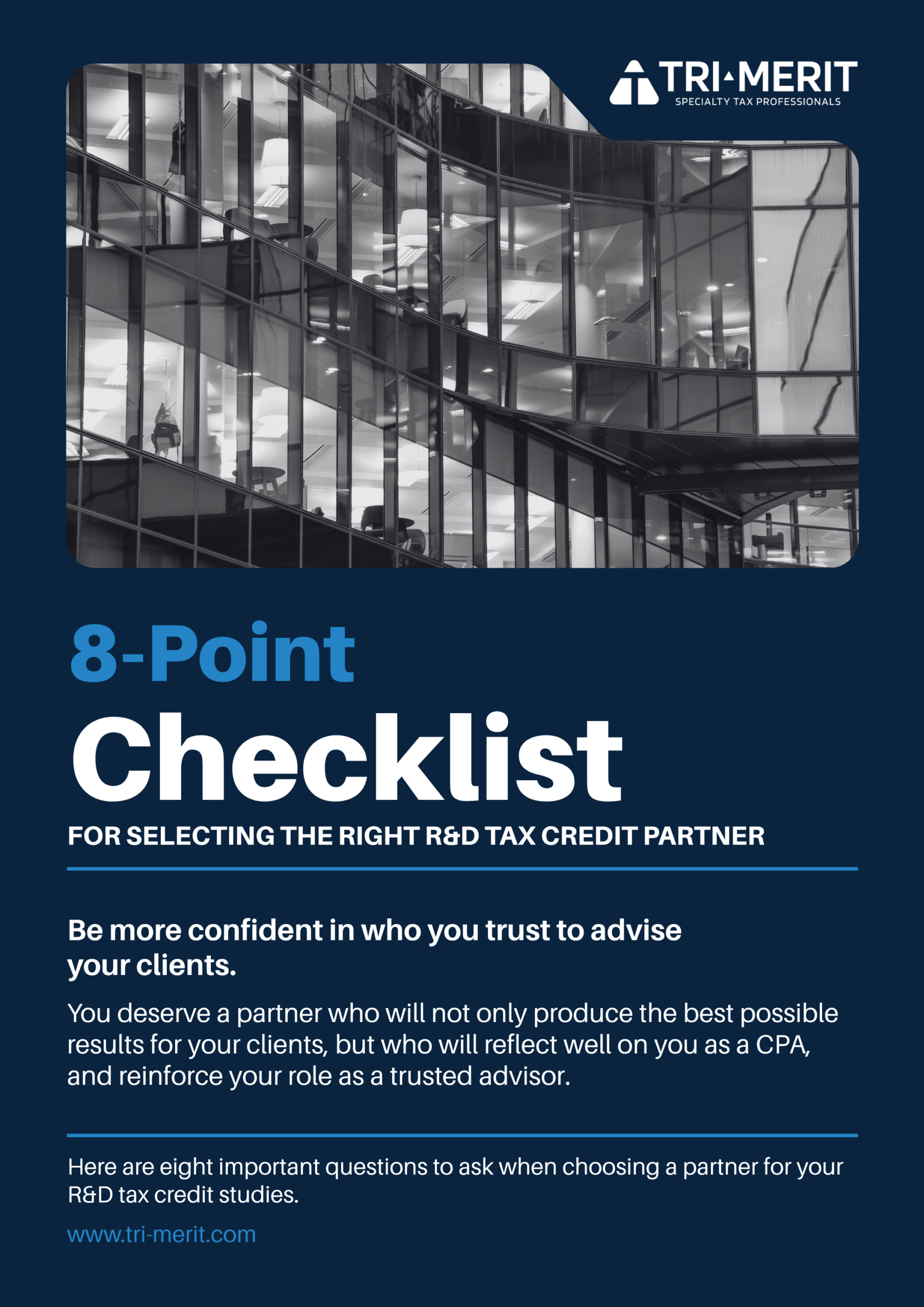 8 Point Checklist Scaled - Why Tri-Merit? - Tri-Merit